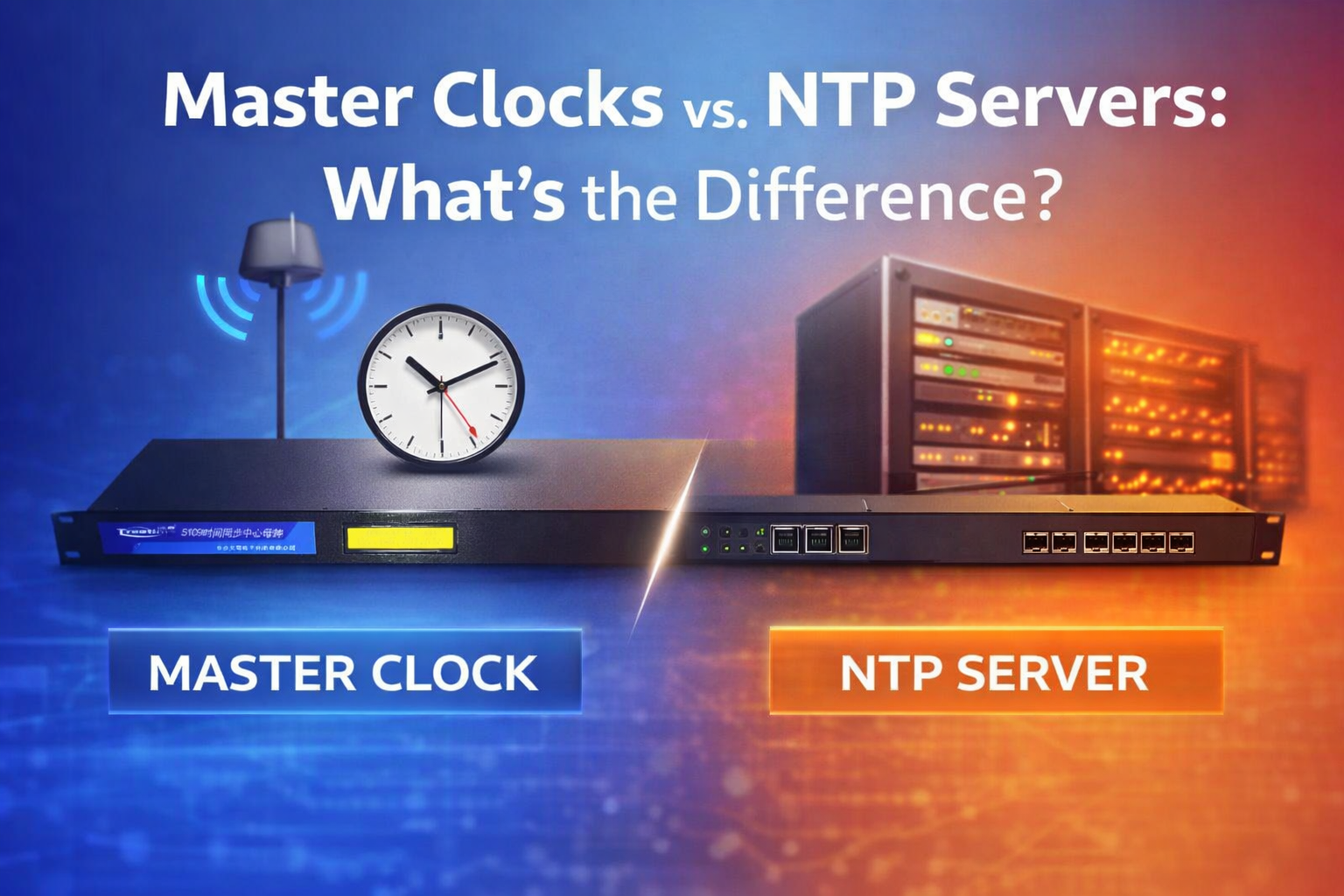 Master Clocks vs NTP Servers: Key Differences & How to Choose the Right Time Sync System